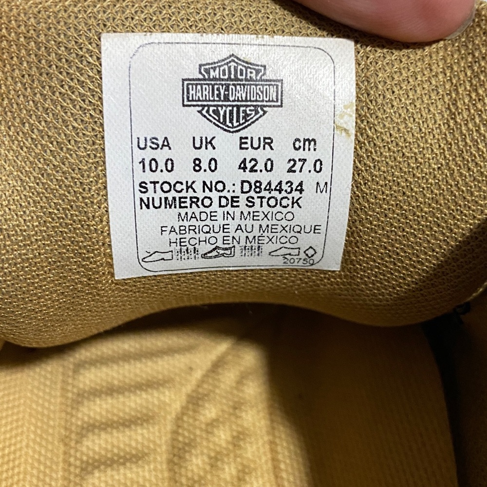 Harley-Davidson Men Black and Tan Sneakers - Picture 8 of 8